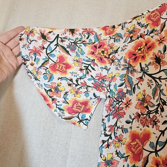 NWT Buffalo David Bitton Jasmine Kimono Fall Clr Burst Swim Cover Up Hawaiian S - Picture 3 of 8